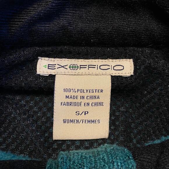 2008 Exofficio Teal Green 1/4 Button Up Pull Over Sweater - Picture 5 of 7